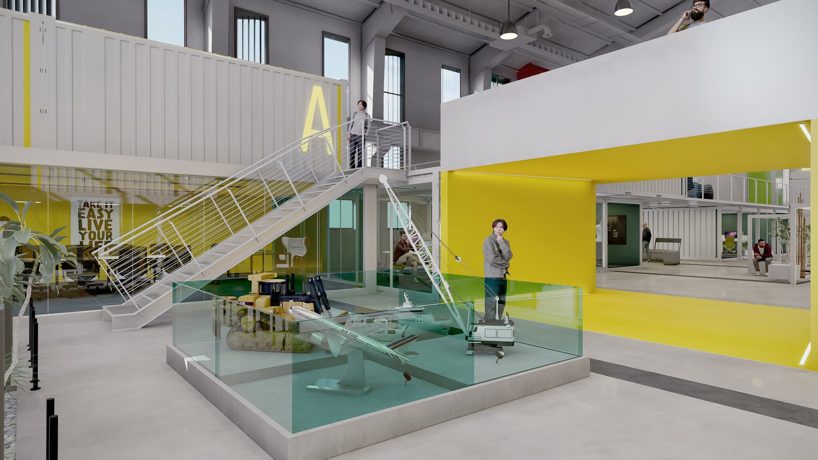 Karena Innovation Factory — stair and slide