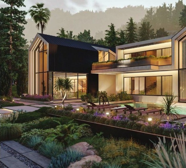 Brothers Villa — garden view